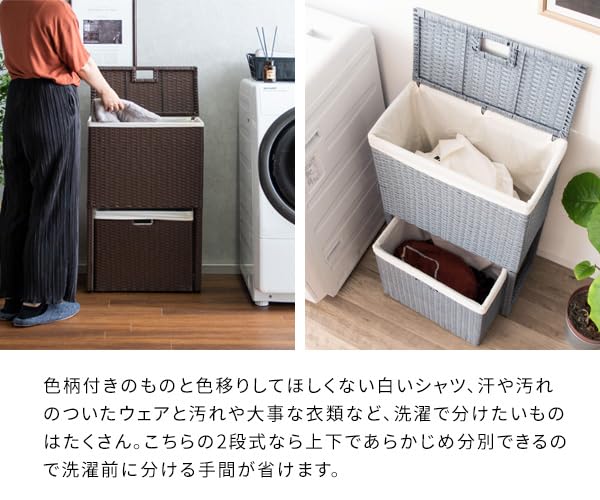 Amazon｜宮武製作所 ランドリーボックス ディアリオ 幅50x奥行き25x高